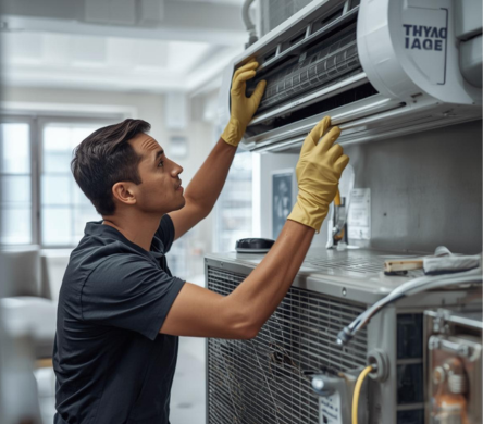 cleaning indoor AC coil